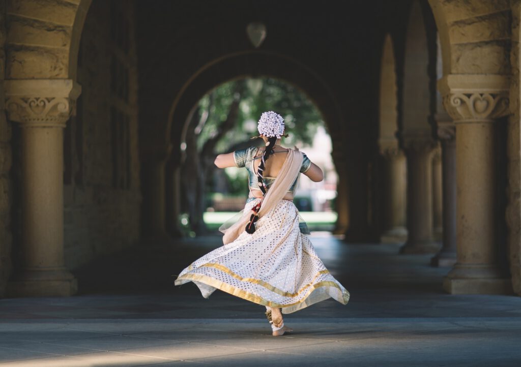 Photo: Indian woman in Hindhu holy site 