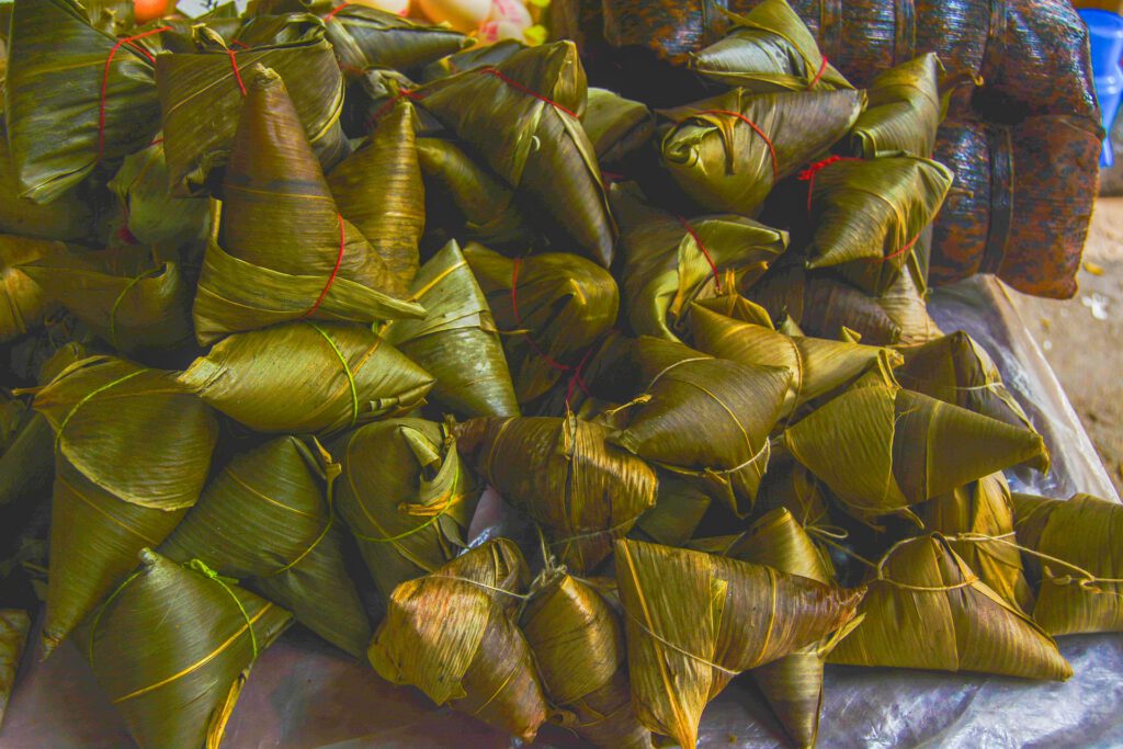 Photo: Rice dumplings prepared for the Dragon Boat Festival