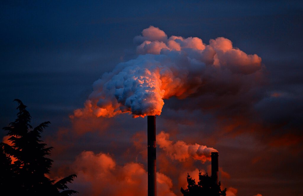 Photo: Chimney—industrial polution